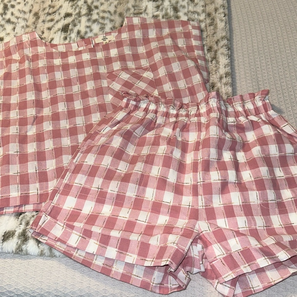 Entro Pink Checkered Set